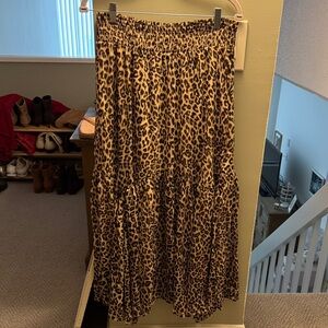 American Eagle Outfitters Animal Print Maxi Skirt